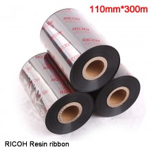 Риббон 110мм x 300м, D1" , D 0,5" (красящая термотрансферная лента). Смола, Ricoh B110CR (Japan)
